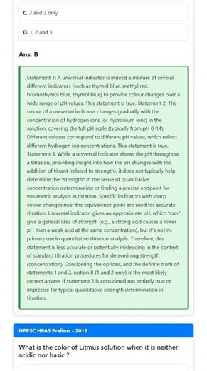 Acid-Base Indicators Litmus, Phenolphthalein, Methyl Orange, Universal Indicator