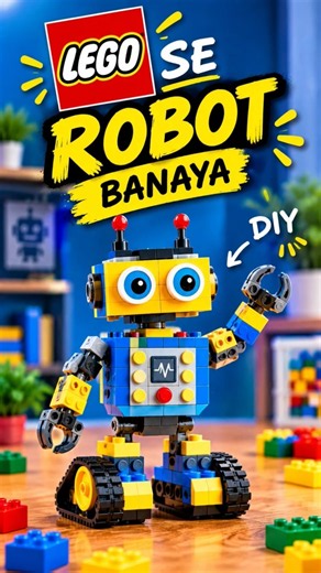 🤖 I Built a ROBOT Using LEGO Bricks! 😱🔥 | DIY LEGO Robot #Shorts #viral #trending #entertainment