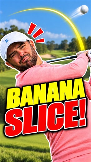 The most insane slice you will ever see 🍌 #golf #trickshots