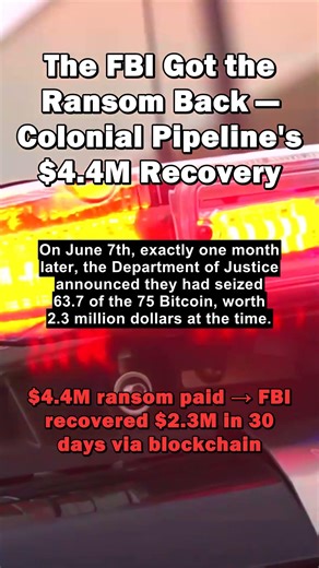 The FBI Got the Ransom Back — Colonial Pipeline's $4.4M Recovery