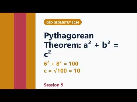 Week 5, Session 1 Pythagorean Theorem Foundations