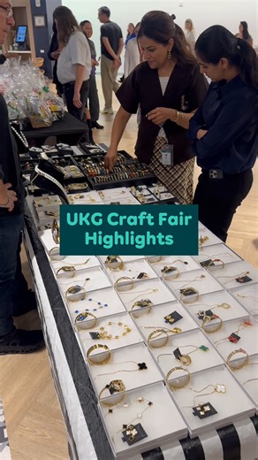Our Holiday Craft Fair featured handmade gifts from UKG employees and local vendors, plus a festive hot chocolate bar and holiday cookies! | UKG