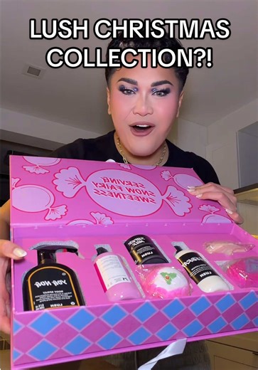 UNBOXING LUSH COSMETICS CHRISTMAS COLLECTION!!!! 😱😱🫢😅 #unboxing #lush #perfume #bodyspray #unboxingvideo
