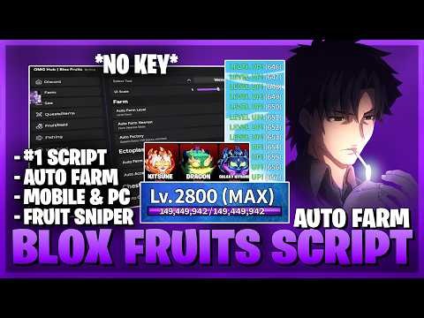[👾] Blox Fruits Script - No Key, Auto Farm, Fruit Sniper, Auto Chest, Auto Stats & More! ⚡