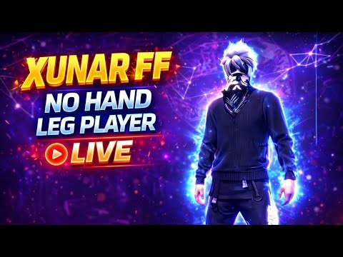 🔴LIVE🔴FREEFIRE GAMPLAY WITH LEG 🦵#freefirelive#legplayer#xunarff