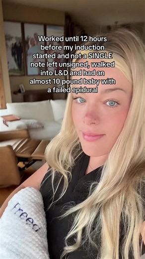 Nurse Worked Until 12 Hours Before Induction & Had a 10lb Baby