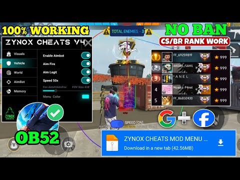 OB52 FREE FIRE MOD MENU 🔥 UNLIMITED DIAMOND HACK 🔥 FF MOD MENU APK 2025
