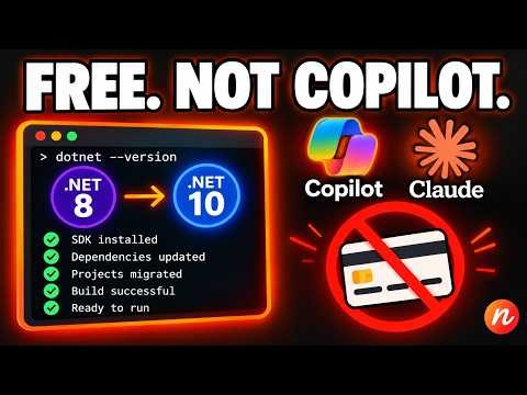 Upgrade .NET Framework to .NET 8 Free — No Copilot Needed