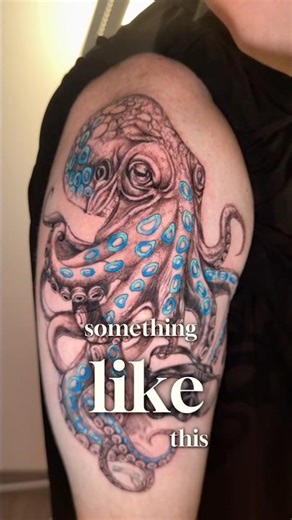 Not Just a Blue Ring Octopus Tattoo #tattooartist #blackandgraytattoo #latattoo #losangeles