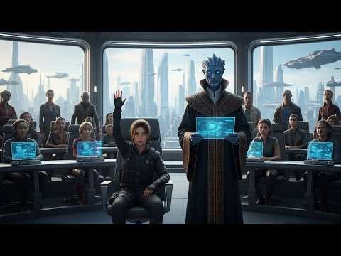Alien Professor Challenged the Galaxy—No One Dared… Until a Human Girl Stood Up | HFY Story