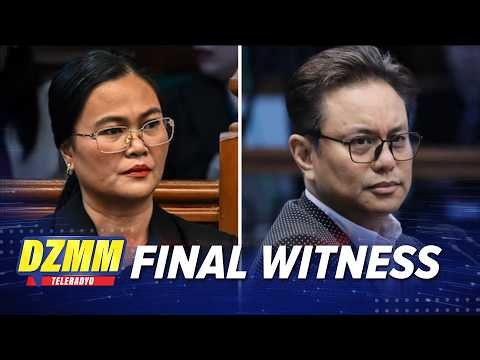 Impeach Trial Day 38: Prosecution's final witness to face VP defense | DZMM TeleRadyo