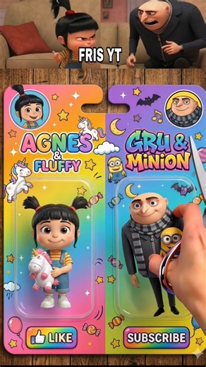 Unboxing Cut Gru X Agnes Toys #gru #agnes #cartoon