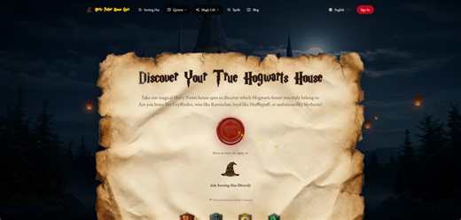 Harry Potter House Quiz: A fun, accurate online quiz to determine your official Hogwarts house.