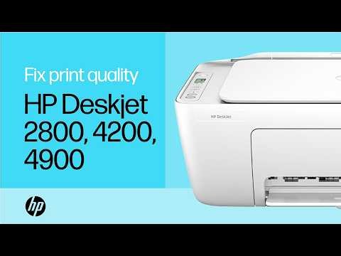 Fix print quality issues | HP DeskJet 2800, 4200, 4900 printer series | HP Support