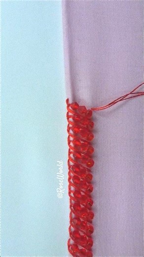 ❤️Easy neckline embroidery tutorial🪄🧵🪡