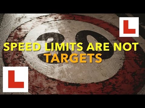 Choose a SAFE speed for the CONDITIONS of the road 