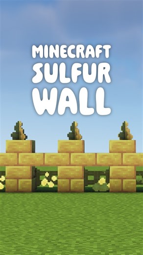 MINECRAFT SULFUR WALL #minecraft