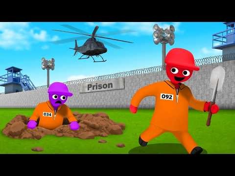 Digging My Way Out Of Prison in Human Fall Flat...