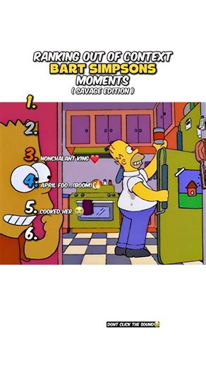 Ranking Bart Simpsons Savage Moments 😭