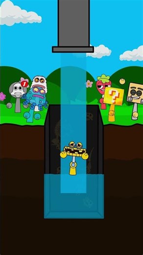 Help Wubbox (MSM) to get out of the pit. My Sprunki Oc #animation