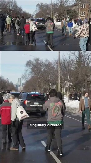 Protesters pelt police with snowballs at Minnesota shooting scene