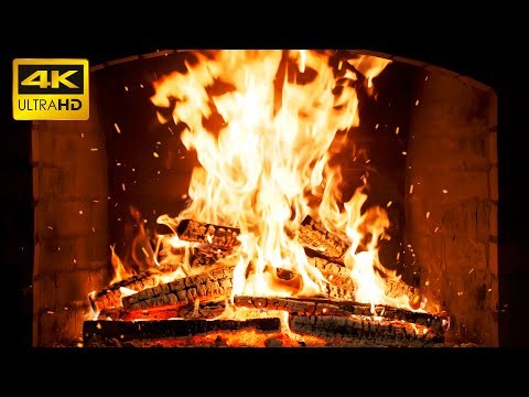 🔥 The MOST CALMING FIREPLACE with SOFT FIRE GLOW and CRACKING LOGS for COZY CHRISTMAS EVENINGS