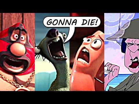 "Gonna Die!" Compilation of Random Moments | 1 Second from Animated Movies