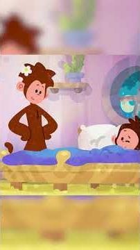 Tee Won't Sleep In His Own Bed! 🐒 #TeeAndMo #Shorts