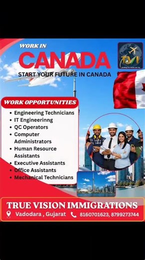 Canada Hiring Now! High Demand Jobs for Indians | Work Permit Opportunities 2026 #abroadjobs