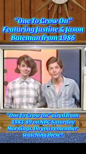 One To Grow On featuring Justine and Jason Bateman from 1986. One To Grow On aired from 1983-89 on NBC Saturday mornings. Do you remember watching these? #tv #80stvshows #nostalgia #retro #1980s | Retroblastfromthepast