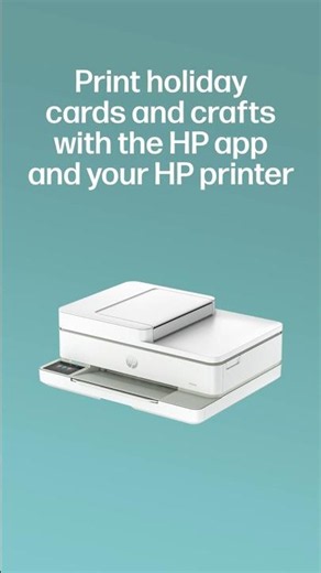 Print holiday cards and crafts with the HP App #shorts