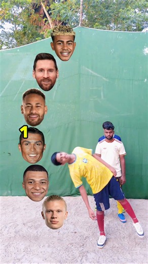 Messi vs Ronaldo vs Neymar vs Mbappe vs Yamal vs Haaland — Leaning Challenge! #shorts