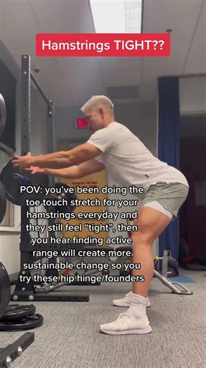 if you have tight hamstrings, passive stretching without an active component wont get you very far