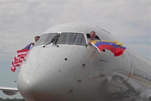 The first direct US-Venezuela commercial flight in 7 years leaves Miami