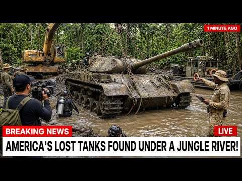 Hidden American Tank Graveyard Found Beneath a Jungle River