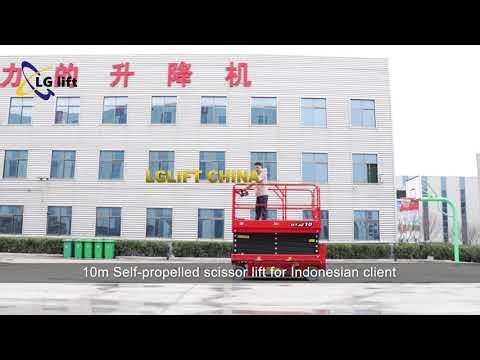 10m Self propelled scissor lift for Indonesian client