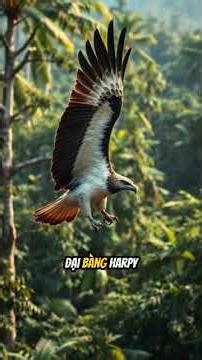 The Harpy Eagle is one of the most powerful birds of prey in the South American rainforest.