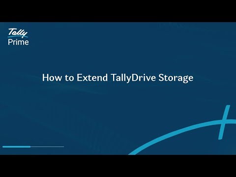 How to Extend TallyDrive Storage | TallyHelp
