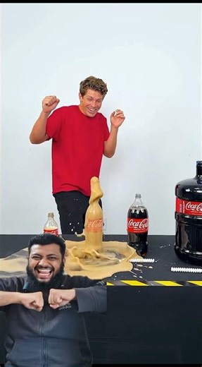 Biggest Coca-Cola vs Mentos Explosion Ever! #experiment #viral #trend #shorts