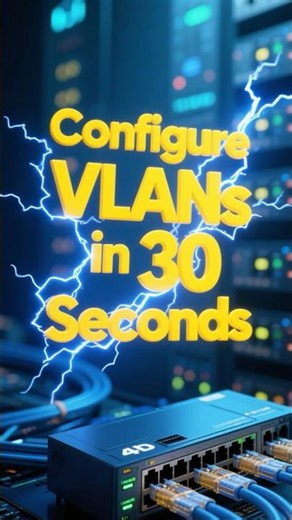 Configure VLANs in 30 seconds #networking #technology #fyp #fypシ゚viral #shorts