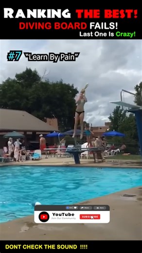 Ranking The Best, Diving Board Fails #shorts