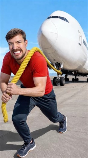 How Many People to Pull a Plane? | MrBeast