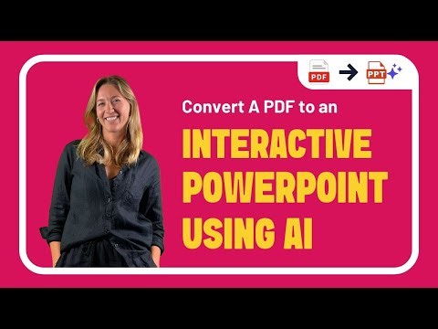 How to Convert a PDF into a PowerPoint with AI