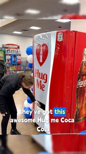 Cicero Walmart’s Hug Me Coca-Cola Machine – Free Soda Hack!#sound