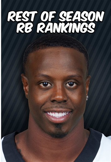 WEEK 7 REST OF SEASON RB RANKINGS #fantasyfootball #nfl #nflfootball #TikTokCampaign #football