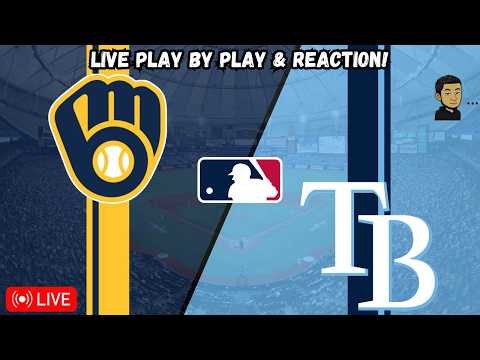 Milwaukee Brewers vs Tampa Bay Rays | MLB Livestream Live Radio Broadcast