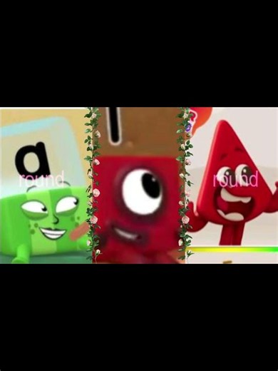 You spin me right round Ft. Alphablock A, Numberblock 1 and Colourblock Red