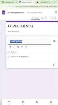 🔥 Google Form → Spreadsheet Auto Data Entry (Magic Trick) #excel #exceltips