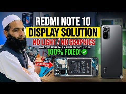 Redmi Note 10 Display Light & Graphics Solution | LCD Jumper Ways 2026