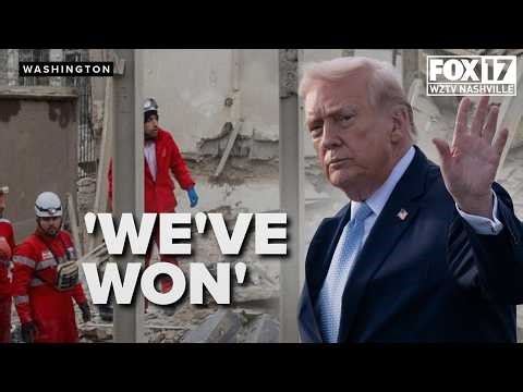 Trump says operations in Iran are ‘WINDING DOWN’ Sanctions pause